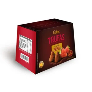 Trufas con Sabor a Fresa Cubiertas con Cacao Lider Caja 200g