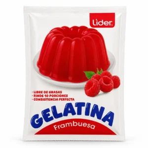 Gelatina de Frambuesa Líder Postre 75 gr