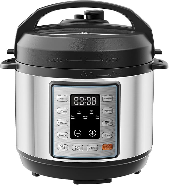 Precio especial con descuento: Olla a presión eléctrica 10 en 1 OLIXIS, multicocina de 3 cuartos (aprox. 2,8 L) para arroz, guisos y cocción al vapor; olla pequeña programable de acero inoxidable con función de cocción lenta y recipiente interior de cerámica.