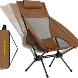 Silla de camping FanttikOutdoor Zeta L8 Max: silla mecedora plegable, portátil y ligera, diseñada para la comodidad; incluye bolsa de transporte y es ideal para camping, senderismo, patio y pesca; soporta hasta 250 libras.