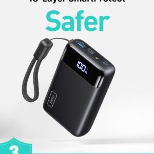 Precio especial con descuento: Cargador portátil INIU, la batería externa de 20.000 mAh y carga rápida de 22,5 W más compacta. - Imagen 5