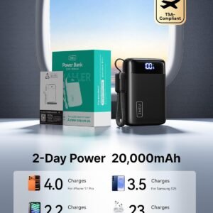 Precio especial con descuento: Cargador portátil INIU, la batería externa de 20.000 mAh y carga rápida de 22,5 W más compacta. - Imagen 6