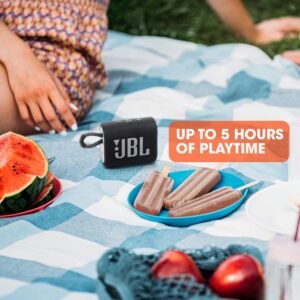Precio especial con descuento: JBL Go 3 - Minialtavoz Bluetooth portátil, gran sonido y graves potentes, resistente al agua y al polvo (IP67), 5 horas de reproducción; ideal para casa, exteriores y viajes. - Imagen 4