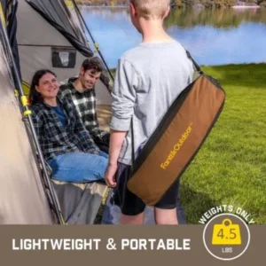 Silla de camping FanttikOutdoor Zeta L8 Max: silla mecedora plegable, portátil y ligera, diseñada para la comodidad; incluye bolsa de transporte y es ideal para camping, senderismo, patio y pesca; soporta hasta 250 libras. - Imagen 5