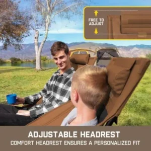 Alternative view of Silla de camping FanttikOutdoor Zeta L8 Max: silla mecedora plegable, portátil y ligera, diseñada para la comodidad; incluye bolsa de transporte y es ideal para camping, senderismo, patio y pesca; soporta hasta 250 libras.