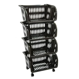 Estante Plástico Para Vegetales Marrón