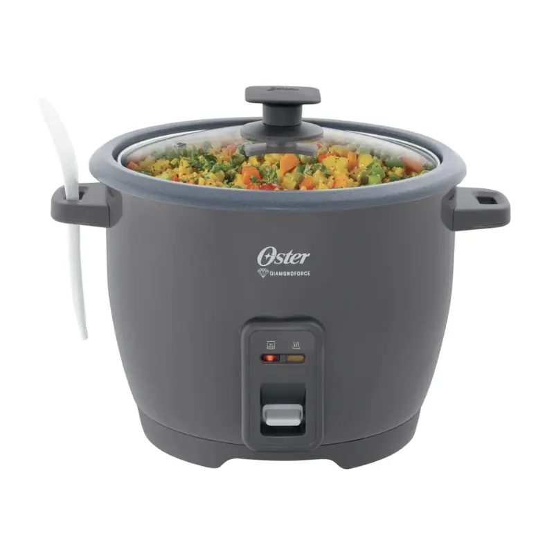 Olla Arrocera Oster Antiadherente DiamondForce 10 Tazas Gris CKSTRCB10
