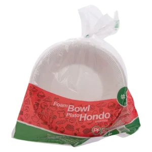 Platos Foam Hondos Biodegradables #9 25 Unidades